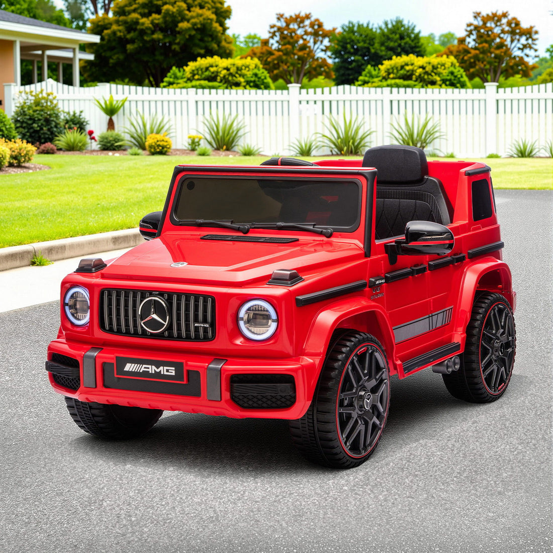 Kids Electric Ride On Car G63 Toy Cars Remote Control Red-Baby &amp; Kids > Ride On Cars, Go-karts &amp; Bikes > Ride On Cars-PEROZ Accessories