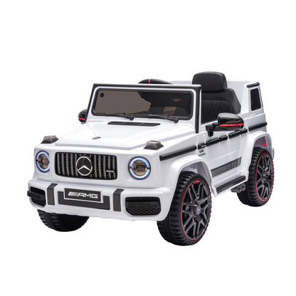 Kids Electric Ride On Car G63 Toy Cars Remote Control White-Baby &amp; Kids > Ride On Cars, Go-karts &amp; Bikes > Ride On Cars-PEROZ Accessories