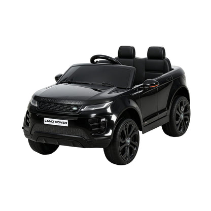 Kids Electric Ride On Car Land Rover Licensed Toy Cars Remote 12V Battery Black-Ride on Toys - Cars-PEROZ Accessories