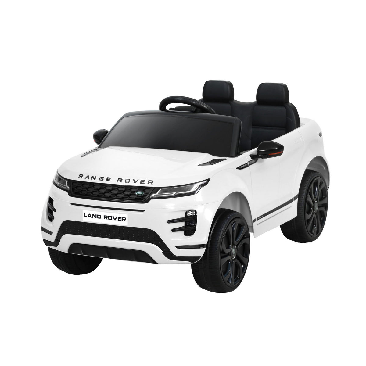 Kids Electric Ride On Car Land Rover Licensed Toy Cars Remote 12V Battery White-Ride on Toys - Cars-PEROZ Accessories