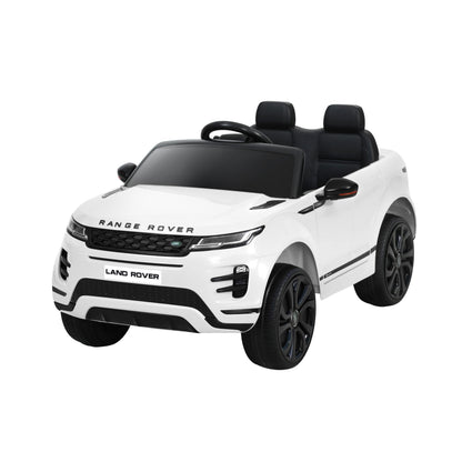 Kids Electric Ride On Car Land Rover Licensed Toy Cars Remote 12V Battery White-Ride on Toys - Cars-PEROZ Accessories