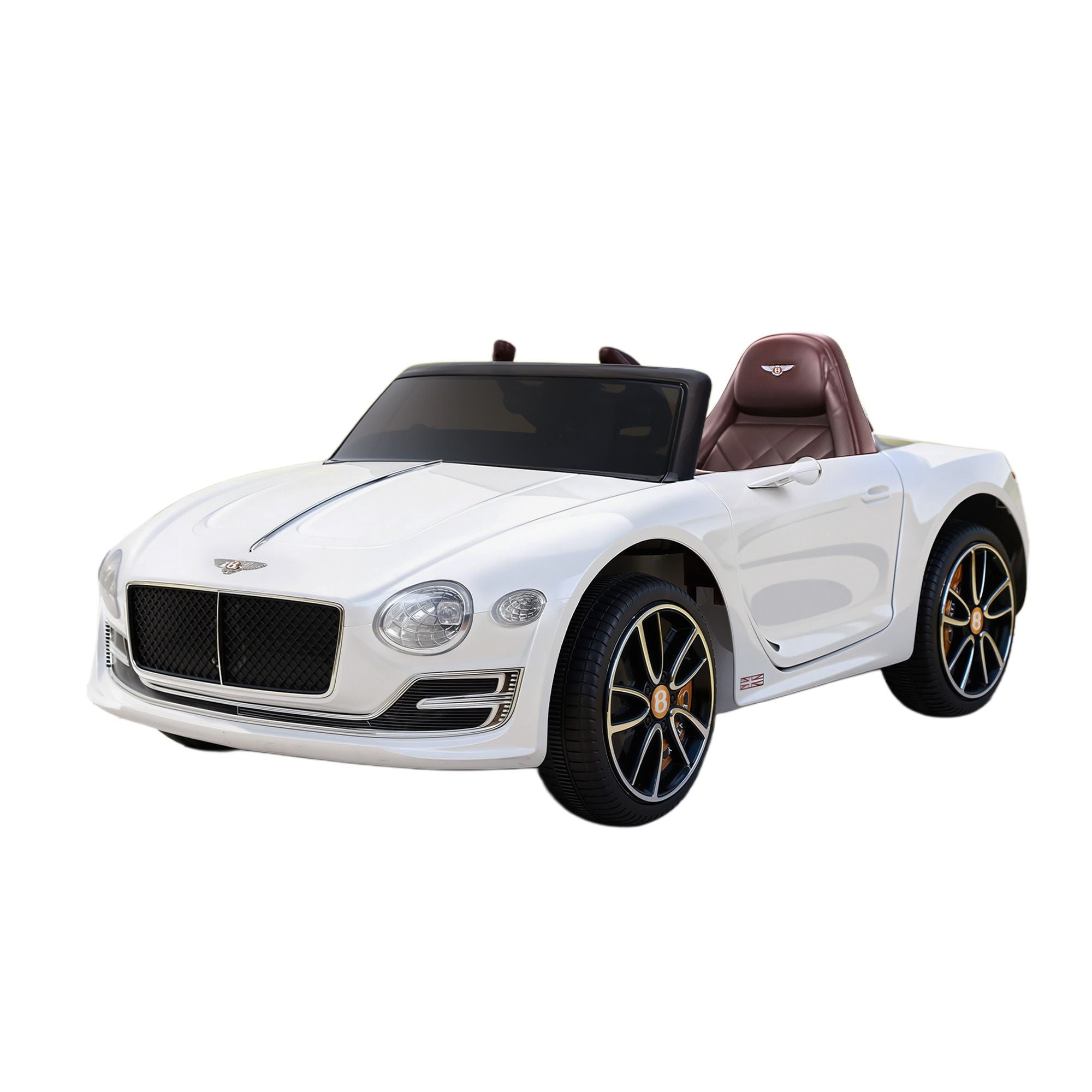 Kids Electric Ride On Car Bentley Licensed EXP12 Toy Cars Remote 12V White-Ride on Toys - Cars-PEROZ Accessories