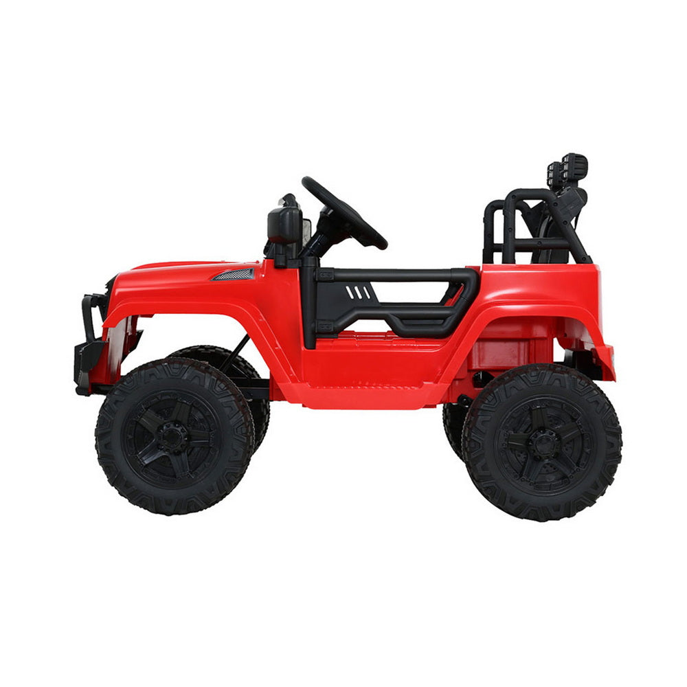 Rigo Kids Electric Ride On Car Jeep Toy Cars Remote 12V Red-Ride on Toys - Cars-PEROZ Accessories
