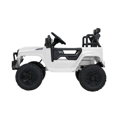 Rigo Kids Electric Ride On Car Jeep Toy Cars Remote 12V White-Ride on Toys - Cars-PEROZ Accessories