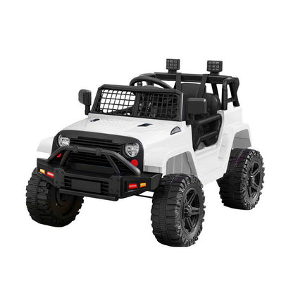 Rigo Kids Electric Ride On Car Jeep Toy Cars Remote 12V White-Ride on Toys - Cars-PEROZ Accessories