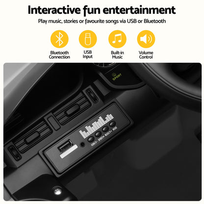 Land Rover Ride On Car Kids SUV 12V Kids Electric Car Remote Control Black-Baby &amp; Kids > Ride On Cars, Go-karts &amp; Bikes > Ride On Cars-PEROZ Accessories