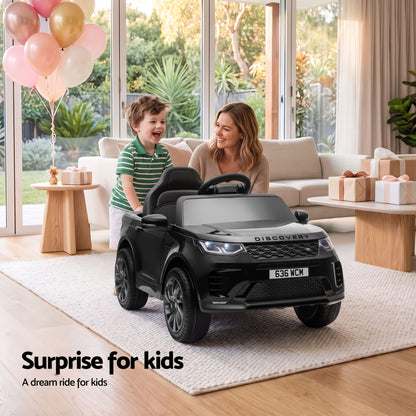 Land Rover Ride On Car Kids SUV 12V Kids Electric Car Remote Control Black-Baby &amp; Kids > Ride On Cars, Go-karts &amp; Bikes > Ride On Cars-PEROZ Accessories