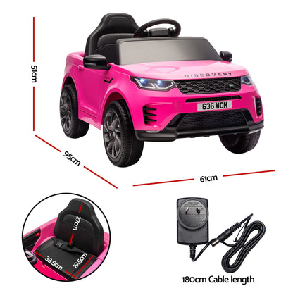 Land Rover Ride On Car Kids SUV 12V Kids Electric Car Remote Control Pink-Baby &amp; Kids > Ride On Cars, Go-karts &amp; Bikes > Ride On Cars-PEROZ Accessories