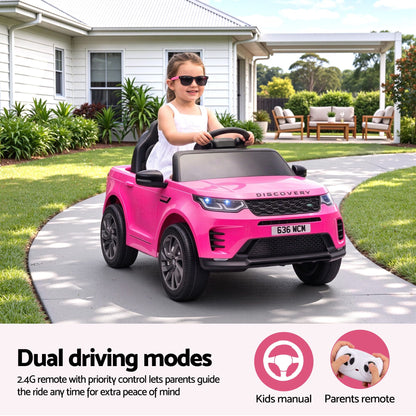 Land Rover Ride On Car Kids SUV 12V Kids Electric Car Remote Control Pink-Baby &amp; Kids > Ride On Cars, Go-karts &amp; Bikes > Ride On Cars-PEROZ Accessories