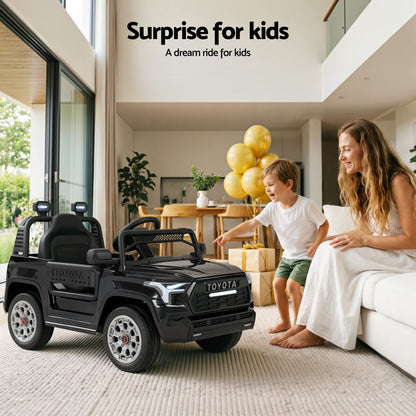 Toyota Ride On Car Kids SUV 12V Remote Control Sequoia TRD Pro Black-Baby &amp; Kids > Ride On Cars, Go-karts &amp; Bikes > Ride On Cars-PEROZ Accessories