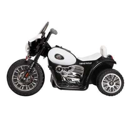 Rigo Kids Ride On Motorbike Motorcycle Toys Black White-Ride on Toys - Motorbikes-PEROZ Accessories