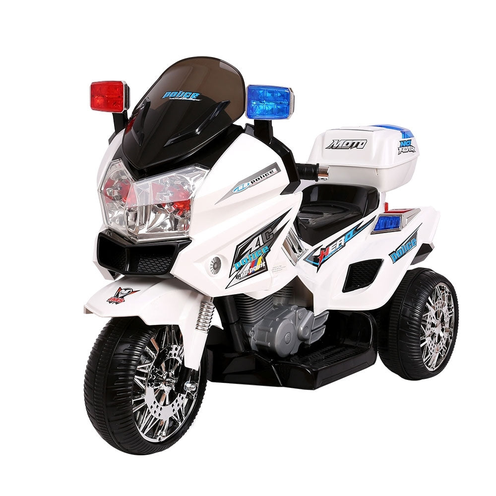 Rigo Kids Ride On Motorbike Motorcycle Car White-Ride on Toys - Motorbikes-PEROZ Accessories