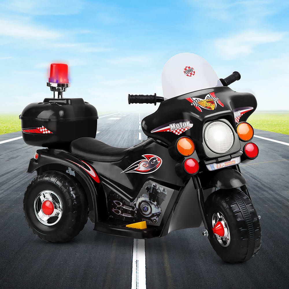 Rigo Kids Ride On Motorbike Motorcycle Car Black-Ride on Toys - Motorbikes-PEROZ Accessories