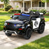 Rigo Kids Electric Ride On Patrol Police Car Horn Music Remote Black-Ride on Toys - Cars-PEROZ Accessories