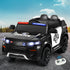 Electric Ride On Car Rigo Kids Patrol Police Ride On Cars Horn Music Remote Black-Ride on Toys - Cars-PEROZ Accessories