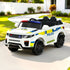 Rigo Kids Electric Ride On Patrol Police Car Horn Music Remote White-Ride on Toys - Cars-PEROZ Accessories