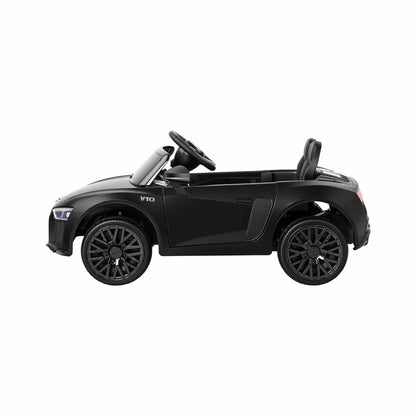 Kids Ride On Car Audi R8 Licensed Sports Electric Toy Cars Black-Ride on Toys - Cars-PEROZ Accessories