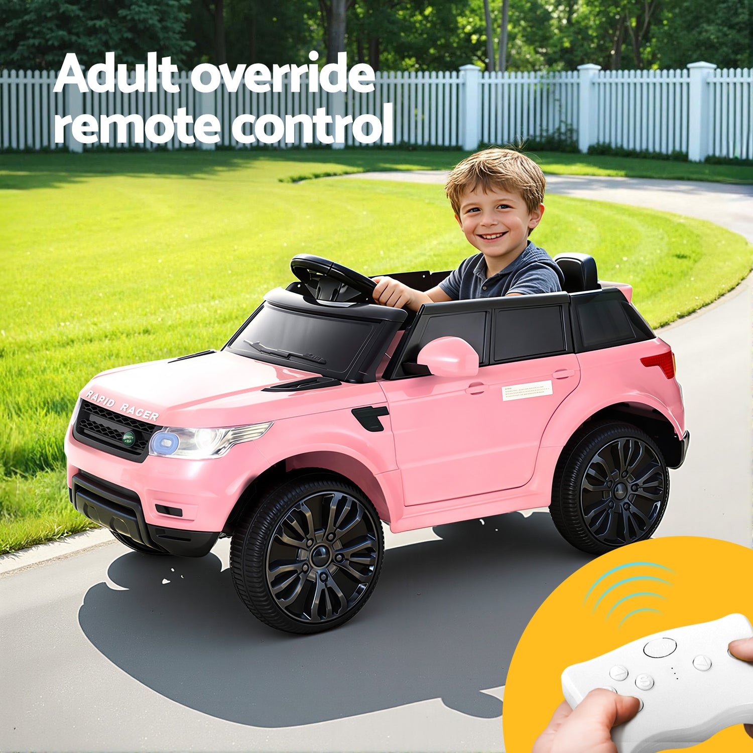 Rigo Ride On Car Kids Electric Ride On Cars SUV Remote 12V Pink-Ride on Toys - Cars-PEROZ Accessories