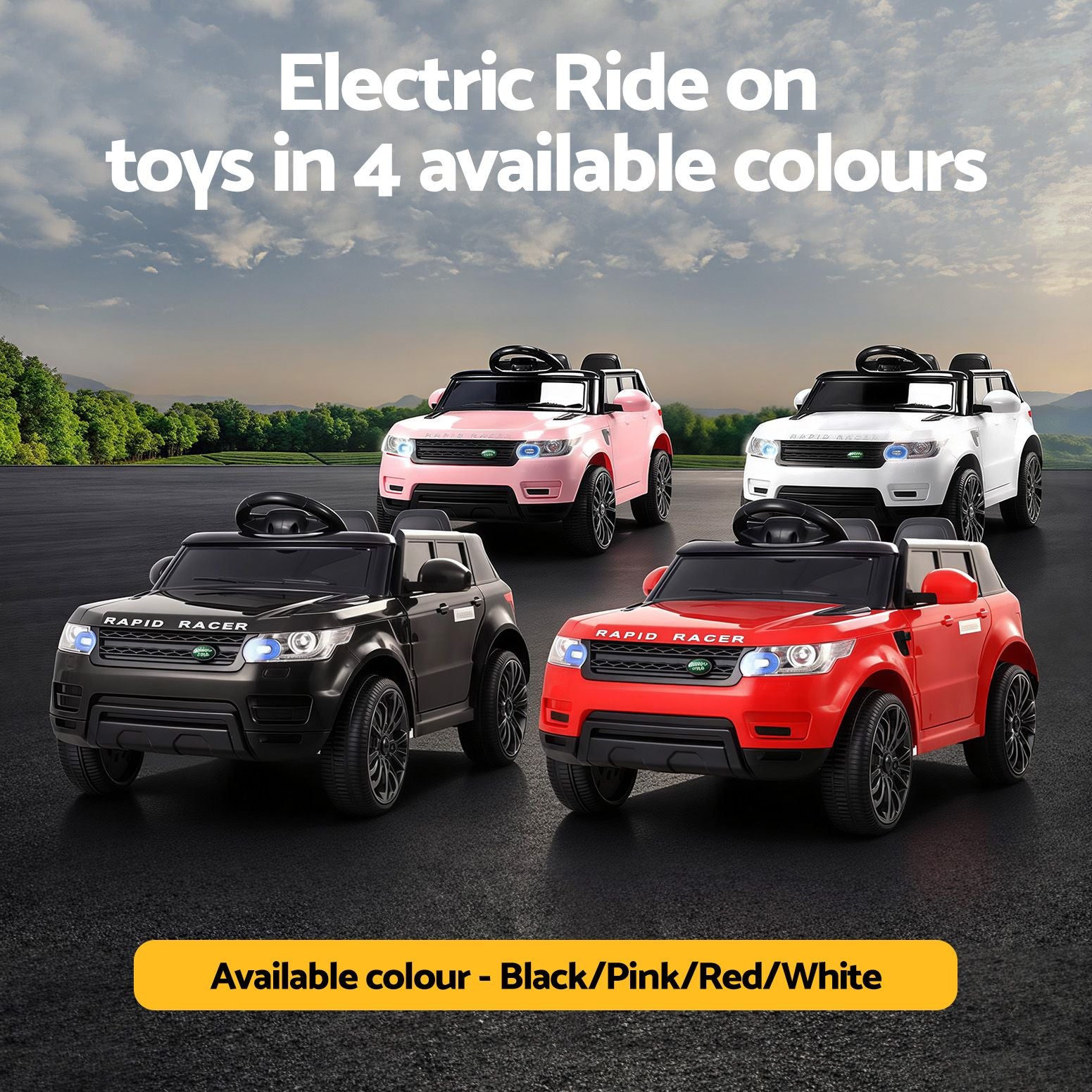 Rigo Kids Electric Ride On Car SUV Range Rover-inspired Cars Remote 12V Red-Ride on Toys - Cars-PEROZ Accessories