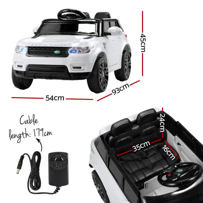 Rigo Ride On Car Kids SUV Remote 12V Car for Kids White-Ride on Toys - Cars-PEROZ Accessories