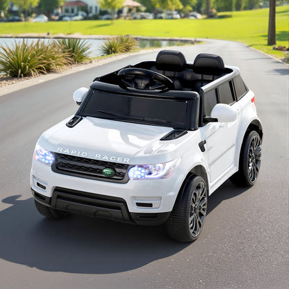 Rigo Kids Electric Ride On Car SUV Range Rover-inspired Cars Remote 12V White-Ride on Toys - Cars-PEROZ Accessories