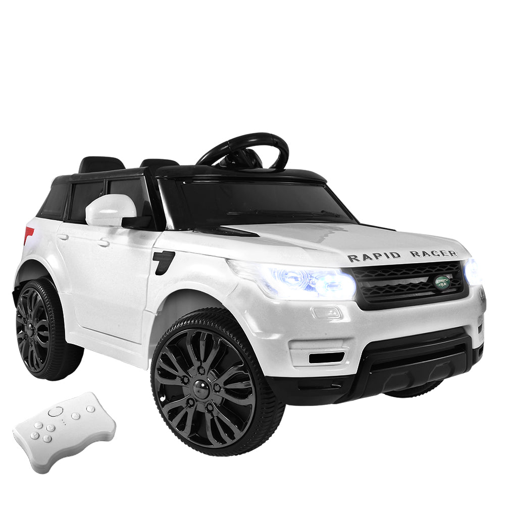 Rigo Kids Electric Ride On Car SUV Range Rover-inspired Cars Remote 12V White-Ride on Toys - Cars-PEROZ Accessories
