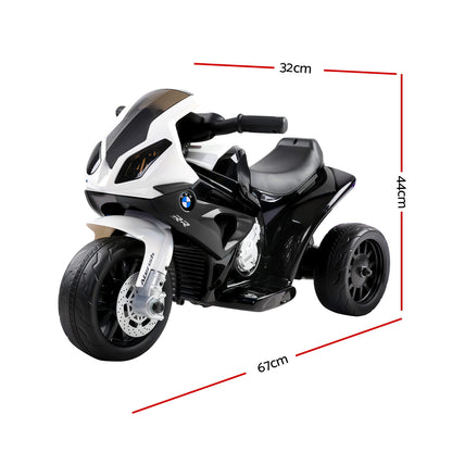 Kids Ride On Car Electric Ride On Cars Motorcycle Motorbike BMW Licensed S1000RR Black-Ride on Toys - Motorbikes-PEROZ Accessories