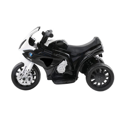 Kids Ride On Car Electric Ride On Cars Motorcycle Motorbike BMW Licensed S1000RR Black-Ride on Toys - Motorbikes-PEROZ Accessories