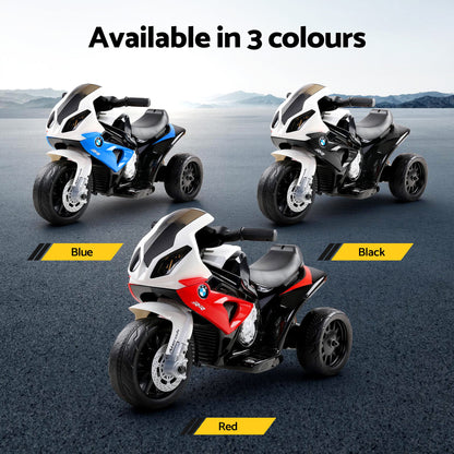 Kids Ride On Car Electric Ride On Cars Motorcycle Motorbike BMW Licensed S1000RR Black-Ride on Toys - Motorbikes-PEROZ Accessories