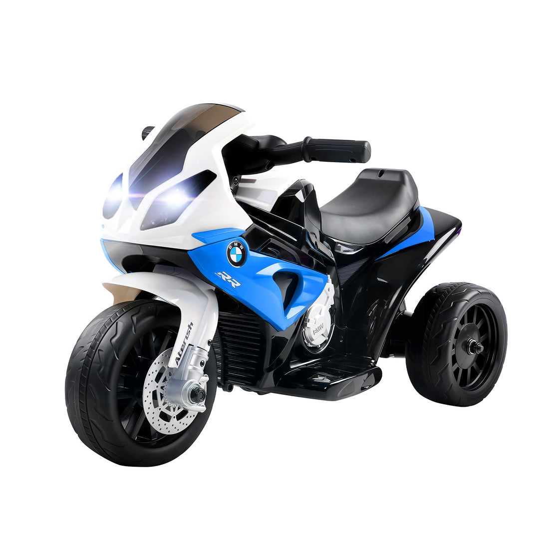Kids Electric Ride On Car Police Motorcycle Motorbike BMW Licensed S1000RR Blue-Ride on Toys - Motorbikes-PEROZ Accessories