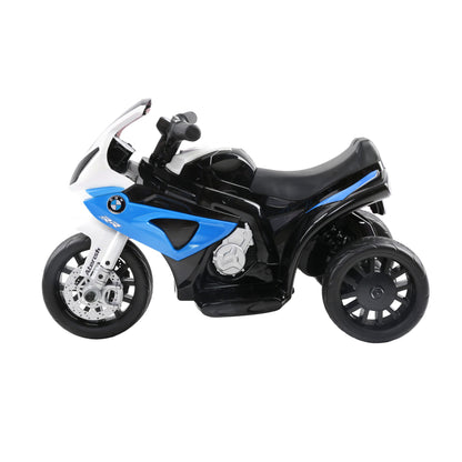 Kids Electric Ride On Car Police Motorcycle Motorbike BMW Licensed S1000RR Blue-Ride on Toys - Motorbikes-PEROZ Accessories