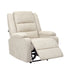 Oikiture Recliner Chair Padded Lounge With Side Pocket Polyester Beige-Recliner Chair-PEROZ Accessories
