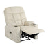 Oikiture Recliner Chair Electric Massage Chairs Heated Polyester Beige-Recliner Chair-PEROZ Accessories