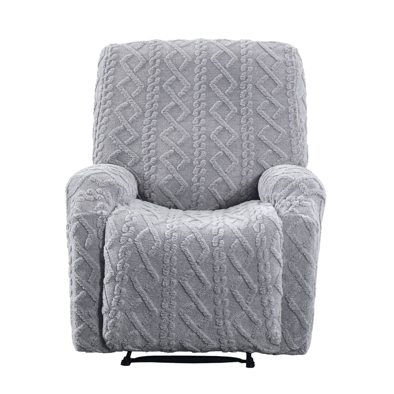 Artiss Recliner Chair Covers with Storage Side Pockets Grey-Furniture > Bar Stools &amp; Chairs > Arm Chairs &amp; Recliners-PEROZ Accessories