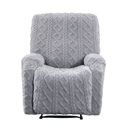 Artiss Recliner Chair Covers with Storage Side Pockets Grey-Furniture > Bar Stools &amp; Chairs > Arm Chairs &amp; Recliners-PEROZ Accessories