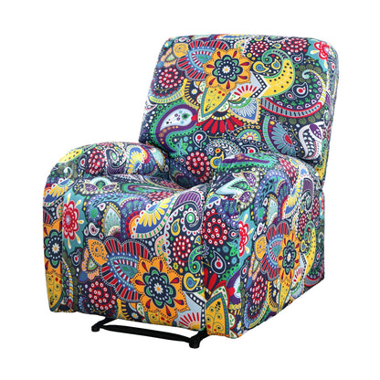 Artiss Stretch Kids Recliner Cover 4-Pieces Recliner Chair Slipcovers Printed Polyester-Furniture > Bar Stools &amp; Chairs > Arm Chairs &amp; Recliners-PEROZ Accessories