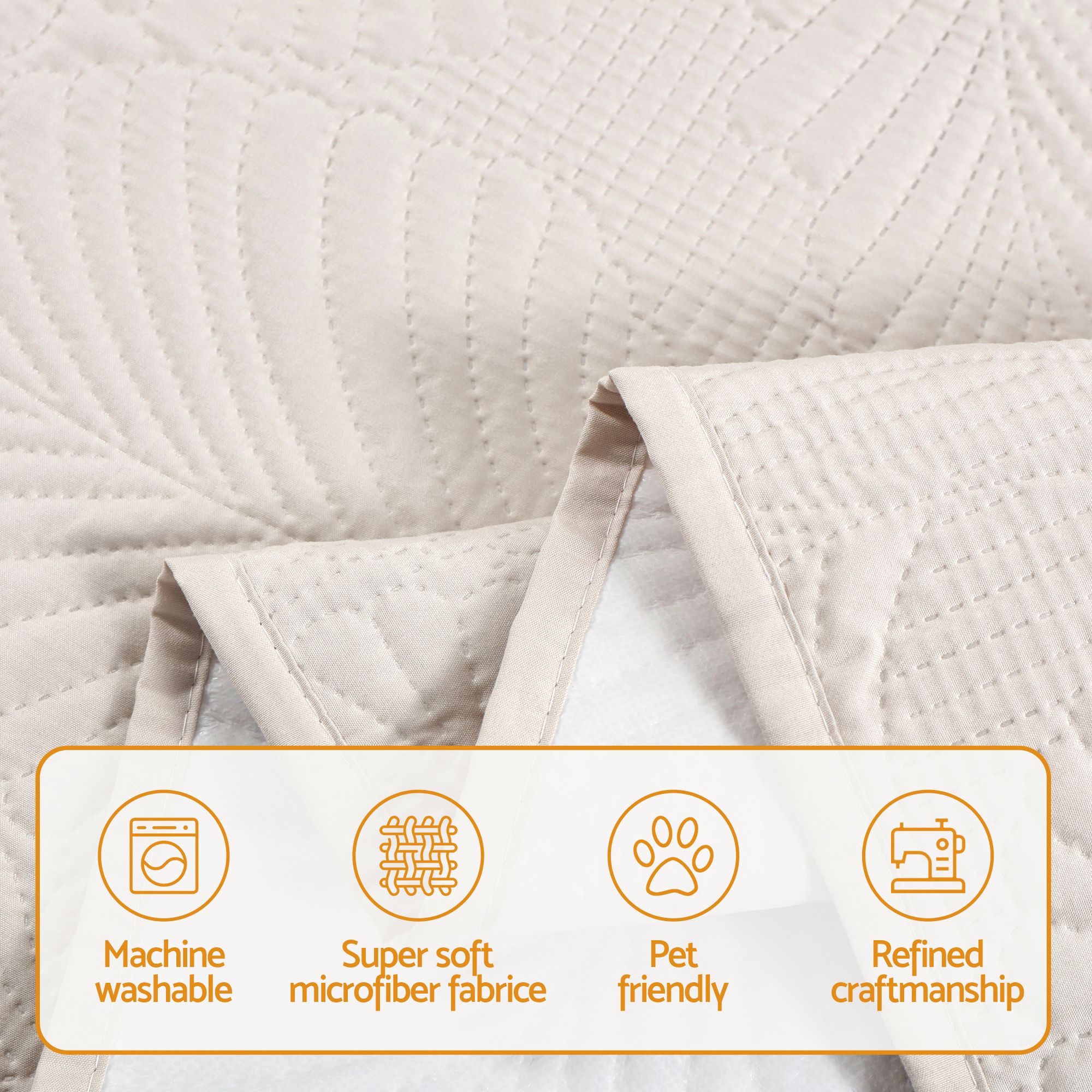Artiss Quilted Recliner Chair Covers 100% Waterproof Recliner Slipcovers-Furniture > Bar Stools &amp; Chairs > Arm Chairs &amp; Recliners-PEROZ Accessories