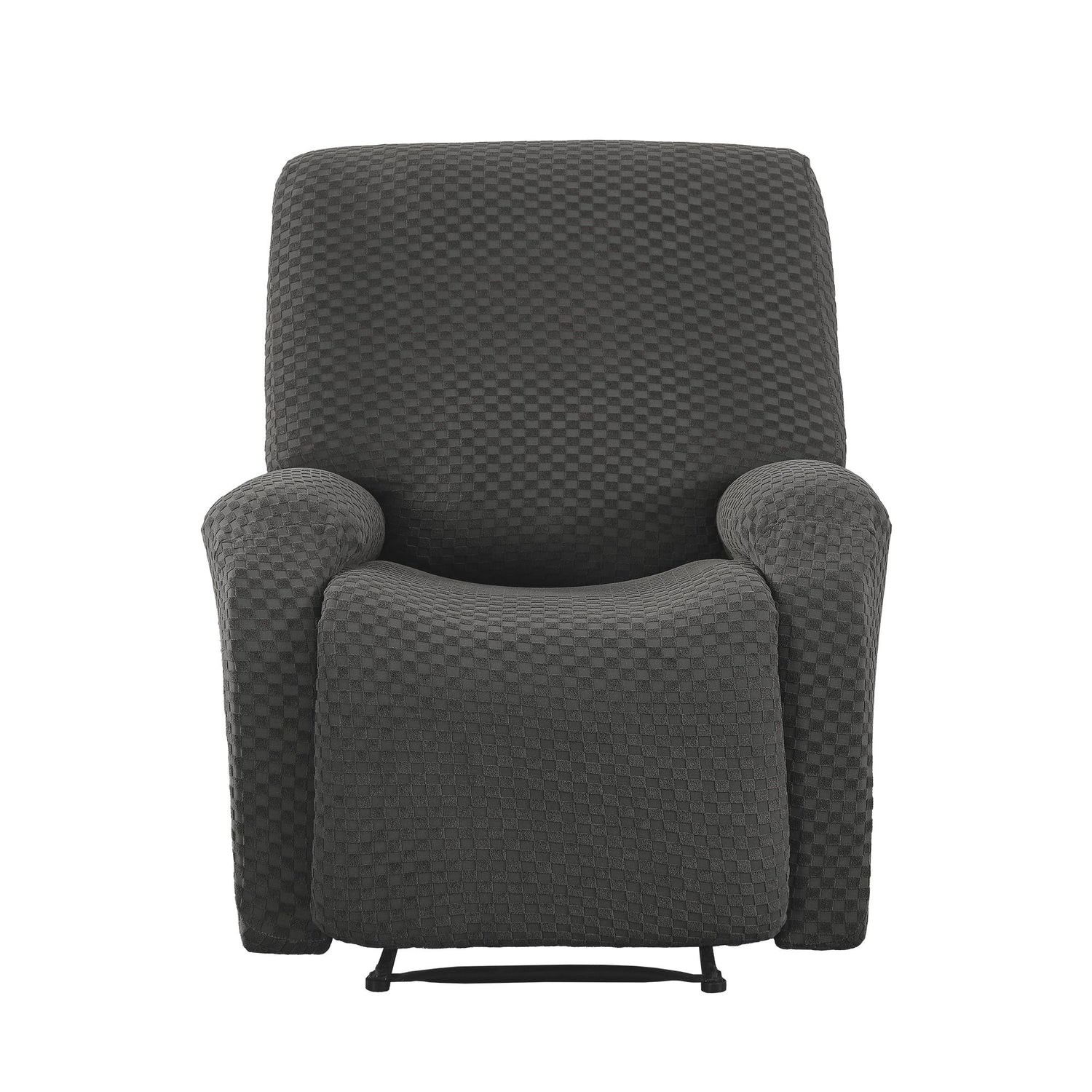 Artiss Recliner Chair Covers with Storage Side Pockets Grey Fabric