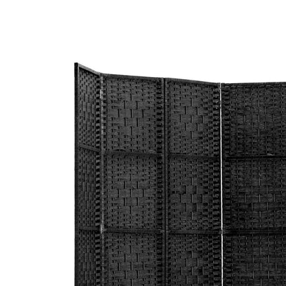Artiss 6 Panel Room Divider Screen Privacy Timber Foldable Dividers Stand Black-Furniture &gt; Living Room-PEROZ Accessories
