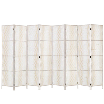 Artiss 8 Panel Room Divider Screen Privacy Timber Foldable Dividers Stand White-Furniture &gt; Living Room-PEROZ Accessories