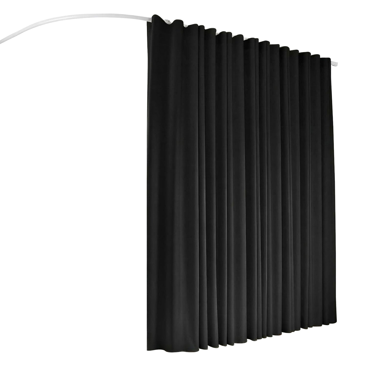 Artiss Room Divider Curtain Ceiling Mounted Track Sets Flexible Black-Furniture > Bedroom > Room Dividers-PEROZ Accessories
