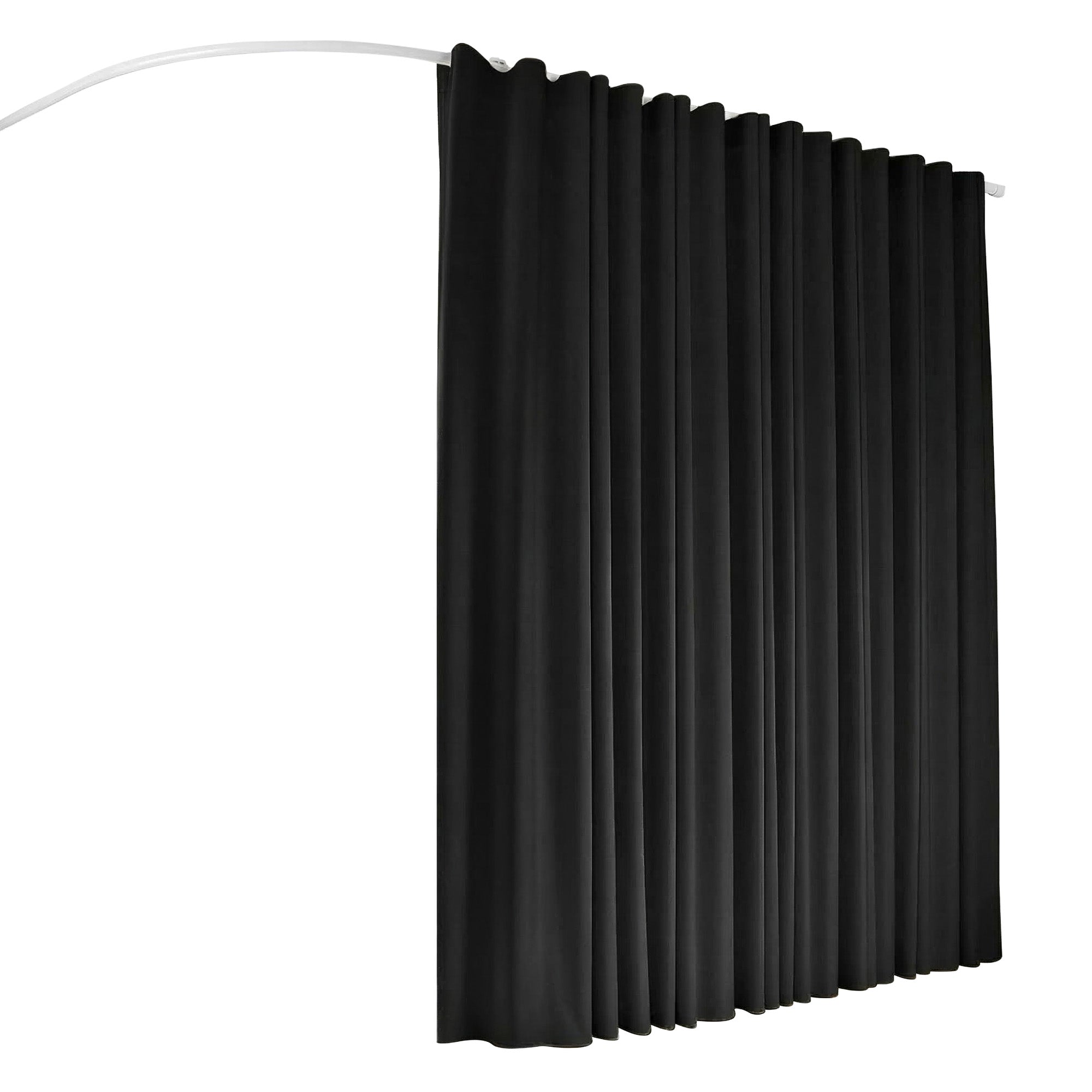 Artiss Room Divider Curtain Ceiling Mounted Track Sets Flexible Black-Furniture > Bedroom > Room Dividers-PEROZ Accessories