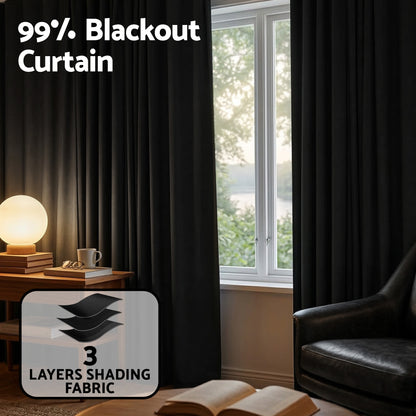 Artiss Room Divider Curtain Ceiling Mounted Track Sets Flexible Black-Furniture > Bedroom > Room Dividers-PEROZ Accessories