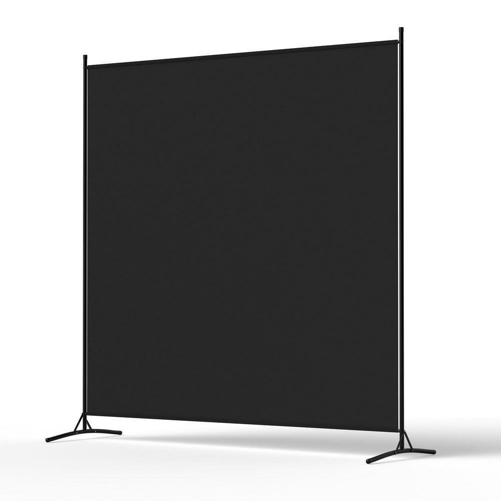 Artiss Room Divider Screen 175x180cm Fabric Black-Furniture &gt; Bedroom &gt; Room Dividers-PEROZ Accessories