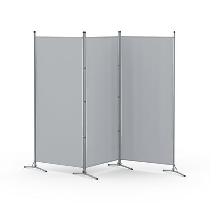 Artiss 3 Panel Room Divider Screen 260x180cm Fabric Grey-Furniture &gt; Bedroom &gt; Room Dividers-PEROZ Accessories