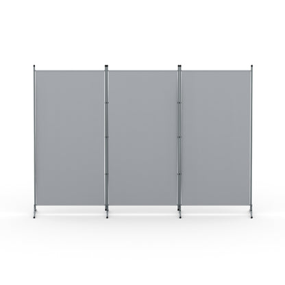 Artiss 3 Panel Room Divider Screen 260x180cm Fabric Grey-Furniture &gt; Bedroom &gt; Room Dividers-PEROZ Accessories