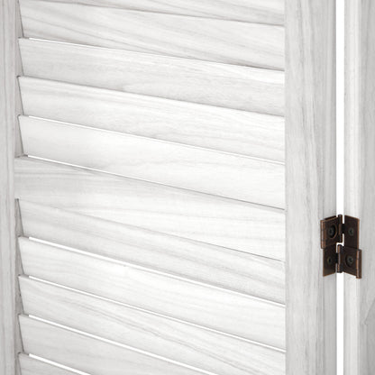 Oikiture 8 Panel Room Divider Timber Wooden Fold White-Room Dividers-PEROZ Accessories