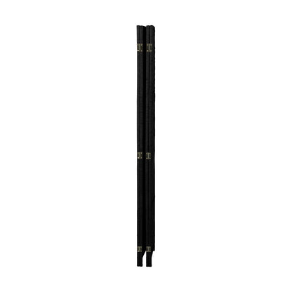 Oikiture 4 Panel Room Divider Privacy Screen Black-Room Divider-PEROZ Accessories