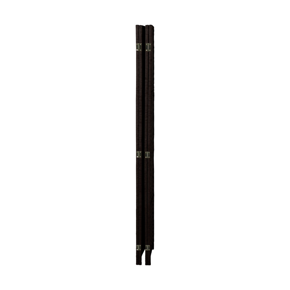 Oikiture 4 Panel Room Divider Privacy Screen Brown-Room Divider-PEROZ Accessories