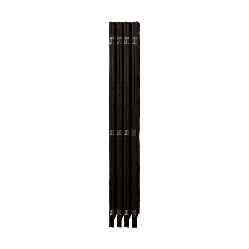 Oikiture 8 Panel Room Divider Privacy Screen Brown-Room Divider-PEROZ Accessories